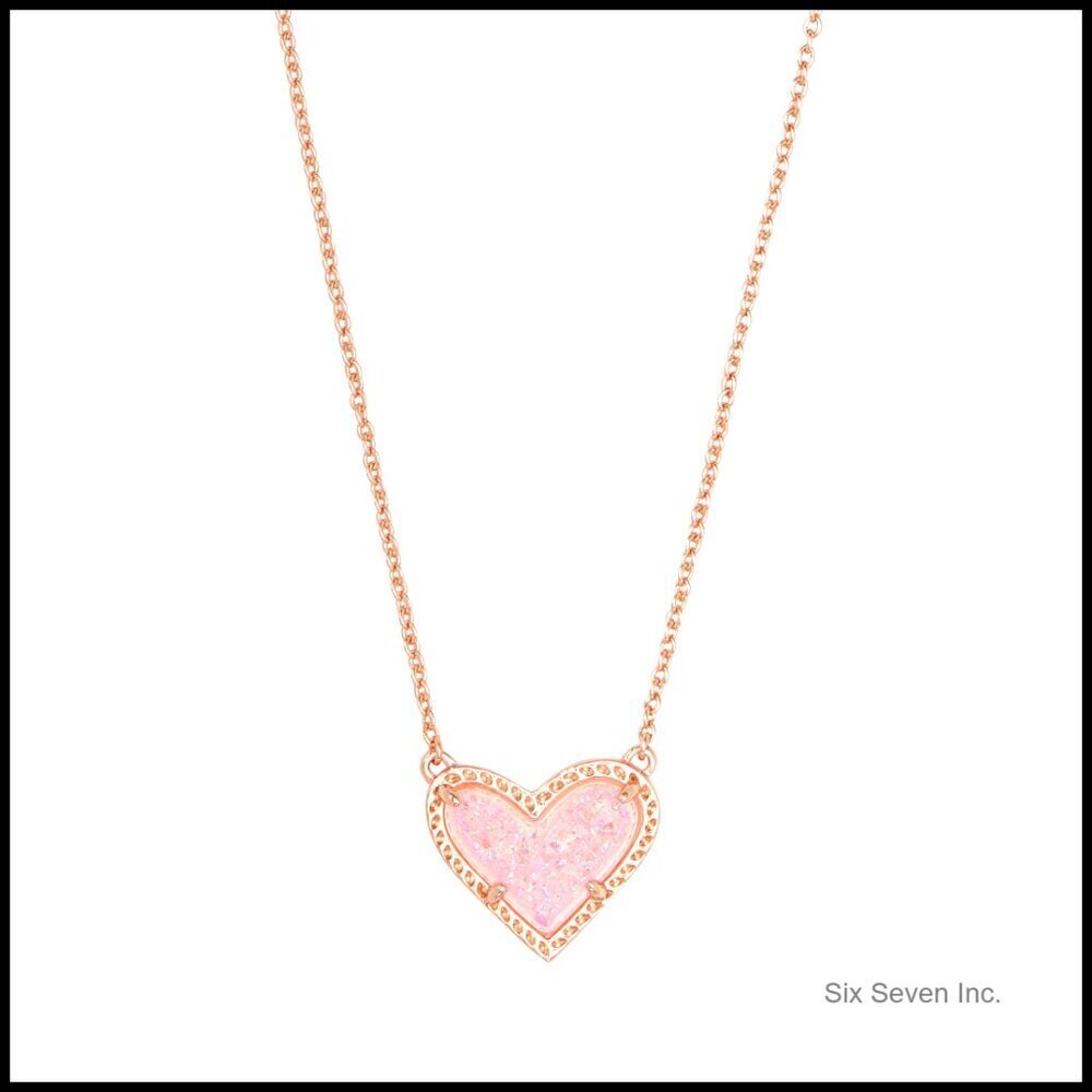Adjustable Length Heart Pendant Necklace Minimal Chic Everyday Elegant Layering